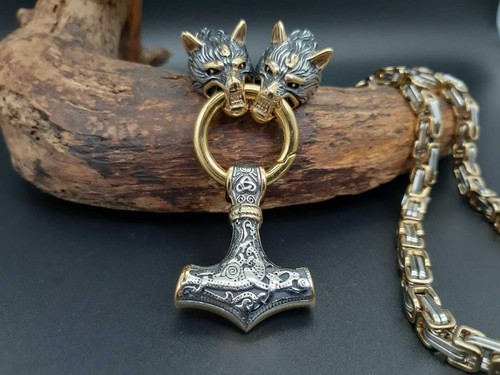 Thors hammer wolf wolfsköpfe - thors,