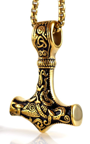 Anhänger thors hammer gold - anhänger,