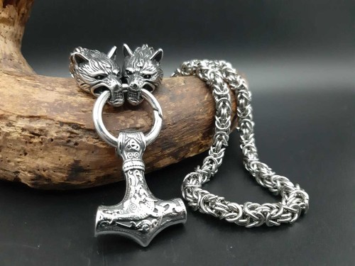 Thors hammer wolf - thors, wolfsköpfe