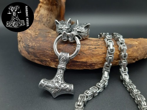 Thors hammer wolf wolfsköpfe - thors,