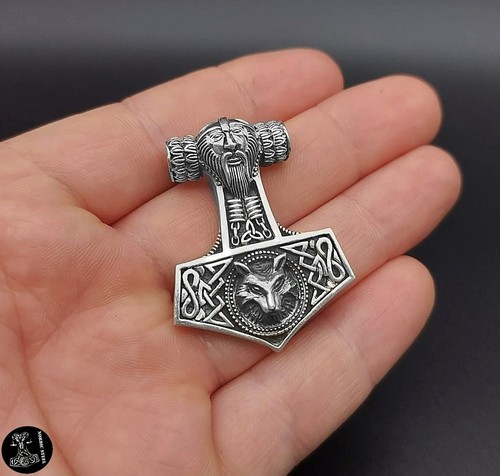 Sterlingsilber thors hammer - sterlingsilber, xl