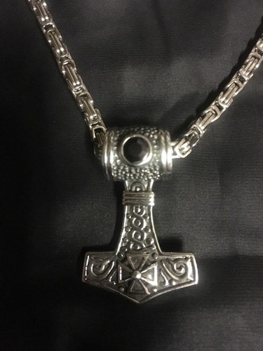 Kette thors hammer edelstahl - kette,